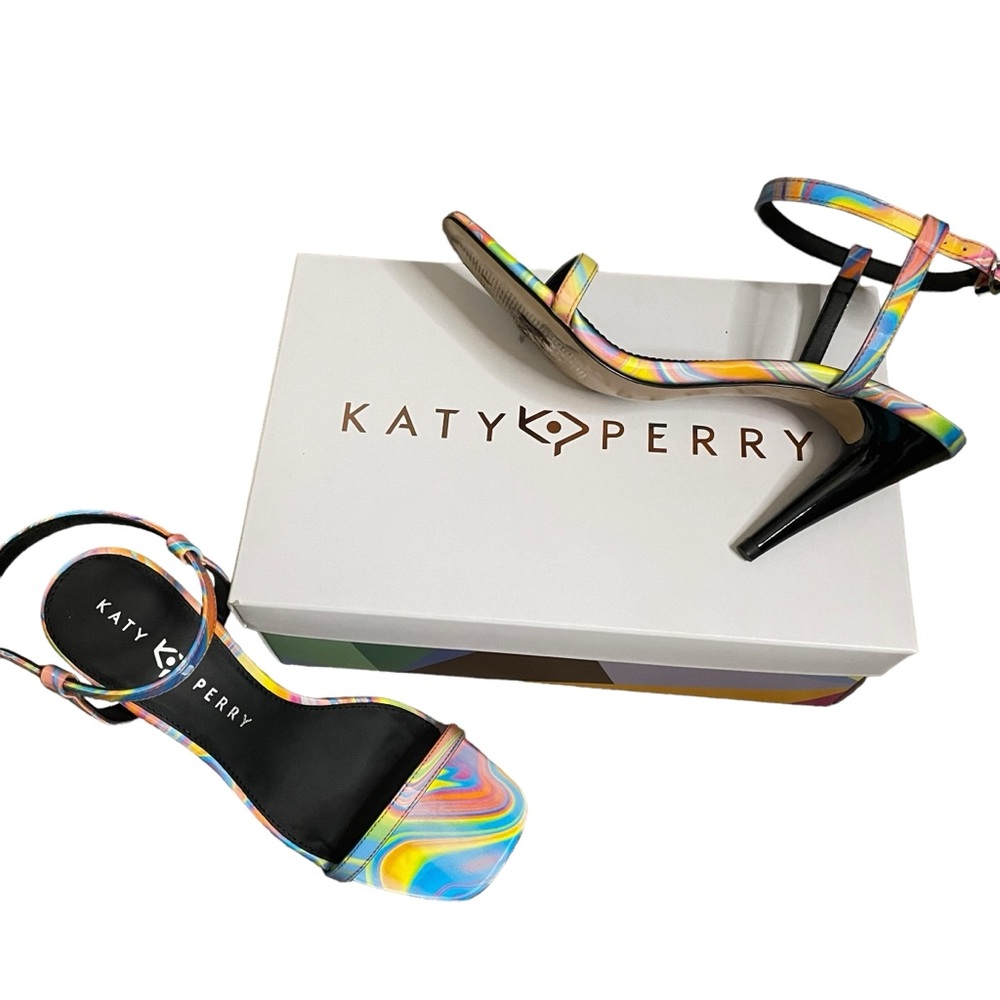 Katy Perry Vivvian Rainbow Multi Sandal Size 7.5 - Picture 10 of 12
